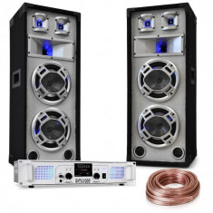 Electronic-Star DJ PA Set &amp;amp;quot;White Noise&amp;amp;quot; | 2x500W amplificator | 600W PA difuzor| cablu difuzor foto