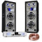 Electronic-Star DJ PA Set &amp;quot;White Noise&amp;quot; | 2x500W amplificator | 600W PA difuzor| cablu difuzor