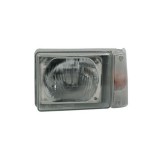 Far Fiat Panda (141A) 1986-2003 TYC partea Stanga, semnalizare orange, tip bec H4, reglare manuala
