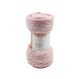 Patura pat, Caressa TL062126S, 130 x 160 cm, poliester, roz