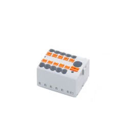 Conectori 225-6-10 PTFIX 2.5mm pe sina DIN
