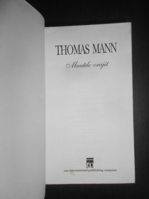 Thomas Mann - Muntele vrajit (2000, editie cartonata) foto