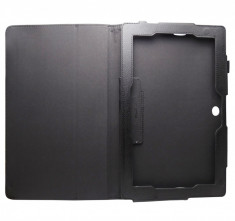 Husa tip carte neagra cu stand pentru Asus MeMO Pad Smart 10 ME301T / FHD 10 ME302C / MeMO Pad HD 10 ME102A foto