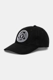 Versace Jeans Couture șapcă de baseball din bumbac bărbați, culoarea negru, cu imprimeu, 78GAZK26 ZG366