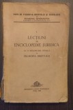 LECTIUNI DE ENCICLOPEDIE JURIDICA - FILOSOFIA DREPTULUI - EUGENIU SPERANTIA 1936