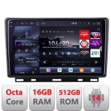 Navigatie Renault Clio 5 2019+ Edotec Kit-Clio5 8 core QLED 2K 16+512 360 Android Waze USB Navigatie Internet Youtube Radio CarStore Technology