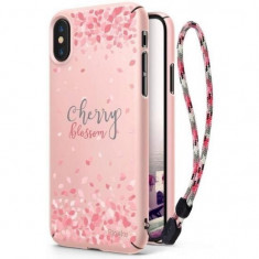 Husa Iphone XS,Iphone X-Ringke Cherry Blossom Roz foto