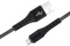 CABLU DATE INCARCARE FISH FAST CHARGE 3.0 USB LA MICRO USB 1M 3A NEGRU