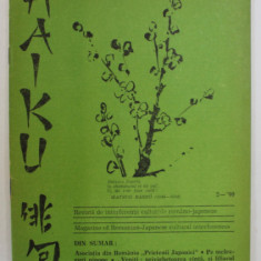 KAIKU , REVISTA DE INTERFERENTE CULTURALE ROMANO - JAPONEZE , NR.2 / 1990