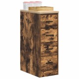 VidaXL Dulap de depozitare pentru garaj stejar afumat 30x51x85 cm