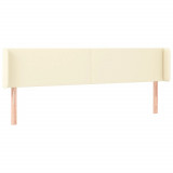 Cumpara ieftin Tablie de pat cu aripioare crem 163x16x78/88 cm piele ecologica