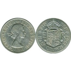 Anglia 1965 - &frac12; crown, circulata