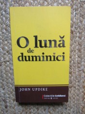 O luna de duminici - John Updike - Roman, carte beletristica