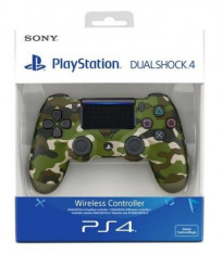 Controller wireless DUALSHOCK 4 V2 SONY PS4, green camo foto