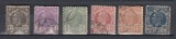 ROMANIA 1889 LP 44 REGELE CAROL I VULTURI FILIGRAN STEMA SERIE STAMPILATA, Stampilat