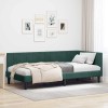 VidaXL Cadru de pat colțar Verde &icirc;nchis 90 x 200 cm Catifea 42016350
