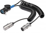 Cablu adaptor, stecher remorca HELLA 8JA 005 952-041, 15 - 7/7 pini, 16A, 24V, lungime 4 metri EP