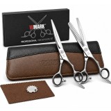 Set Profesional BIRAI&reg;, Foarfeca De Tuns Si Foarfeca De Filat, Otel Japonez 440C, Duritate 58-61 HRC, Design Ergonomic, Precizie Si Confort Pentru Fri