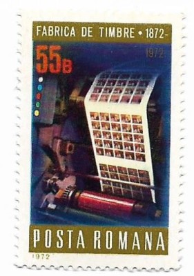 Romania (468) - Centenarul Fabricii de Timbre, 1972, neobliterata foto