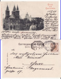 Cernauti ( Bucovina )-Biserica armeana- clasica, rara, edit. Leon Konig, Circulata, Printata