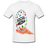Cumpara ieftin Tricou &quot; Social media glob &quot;