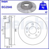 DELPHI BG2846 Disc frana