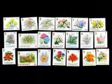 GUERSNEY 1992-1993-FLORI-Doua serii de cate 10 timbre nestampilate MNH