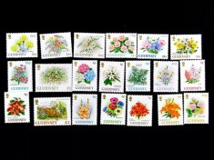 GUERSNEY 1992-1993-FLORI-Doua serii de cate 10 timbre nestampilate MNH
