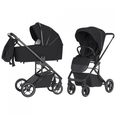 Carucior troller reversibil (max. 22 Kg) Carrello ALFA 2 in 1 Midnight Black foto