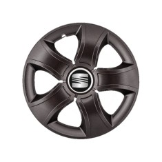 Set 4 Capace Roti 15 inchi (R15) Bis Negru, Compatibile Cu Seat