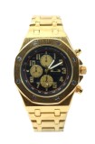 Cumpara ieftin Ceas Bărbătesc Matteo Ferari MF180GA &ndash; Auriu &ndash; Carcasă 43 mm &ndash; Cadran Negru &ndash;
