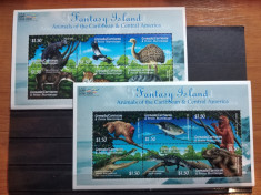 GRENADA 2000-MNH-FAUNA DIN CARAIBE-2 BLOCURI foto