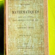 E429-ISTORIA MATEMATICII anul 1879-Carte veche rara lb. franceza.