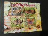 Coliță Congo 2009 - Fluturi Exotici Diurni, Lepidoptera, Lycaena Phlaeas Fluturele de Foc, Pararge Aegeria, 4v, Ștampilată Brazzaville -A333