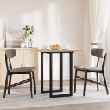 Picioare Masă Cafea Fonta O-Frame 60x50x73cm Negru Industrial Robust Suport Blat