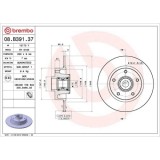 Set disc frana Renault Megane 4 Grand Coupe 10.16-, Megane 4 Grandtour (K9a/M/N) 04.16-, Megane 4 Liftback (B9a/M/N) 11.15-, Megane 4 Sedan 10.16-, S