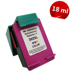 Cartus compatibil remanufacturat pentru HP302XL, Color foto