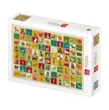Cumpara ieftin Puzzle adulti Deico Pattern Dogs, 1000 piese