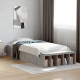 Cumpara ieftin Cadru de pat, gri beton, 90x200 cm, lemn prelucrat