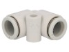 Racord Push-in 90&deg; Polipropilenă 1-10 Bar