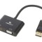 Convertor DisplayPort 1.2 Negru HDMI/VGA