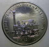 7.382 GERMANIA RDG DDR ERSTE DEUTSCHE FERNEISENBAHN 5 MARK 1988 A XF/AUNC