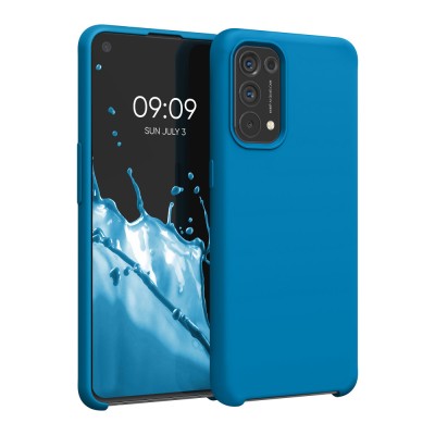 Husa pentru OPPO Find X3 Lite, Silicon, Albastru, 55201.224, kwmobile foto