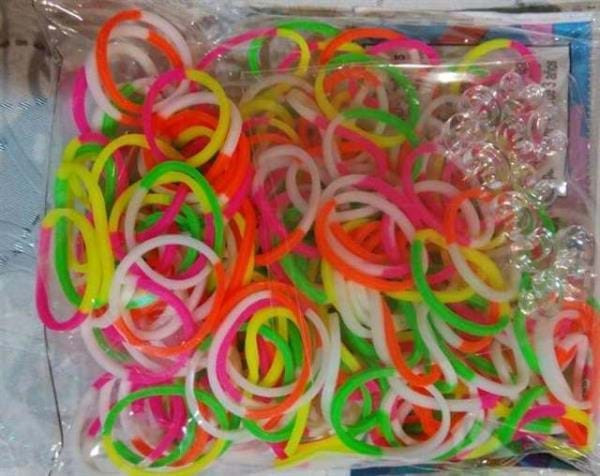 Elastice Rainbow Loom - Neon Mix Duo - 300 buc.