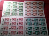 15 Blocuri Coreea de Nord 1978 x12val.fiecare - Istoria Jocurilor Olimpice , Medaliati Olimpici , 180 valori , stampila speciala