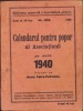 C5207N Calendarul pentru popor al Asociațiunii pe anul 1940
