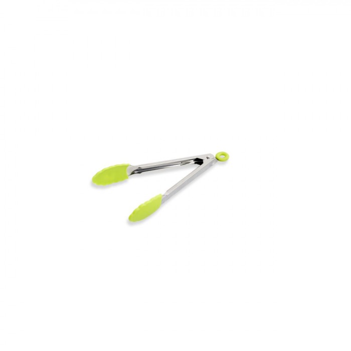 Clește Metalic, 20cm, V&acirc;rf Silicon Verde Lime, Argintiu