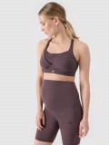 Bustieră sport de alăptare pentru gravide - maro, 4F Sportswear
