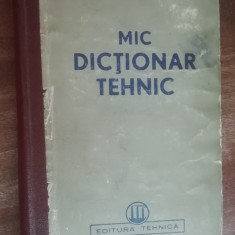 myh 28s - Mic dictionar tehnic - editie 1950