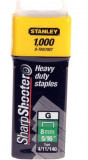 Capse pentru aplicatii profesionale tip G 8 mm 1000 bucati STANLEY